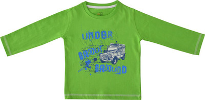 

Indirang Boys Printed Cotton T Shirt(Light Green, Pack of 1