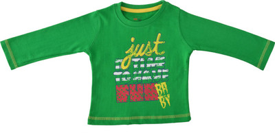 

Indirang Boys Printed Cotton T Shirt(Green, Pack of 1