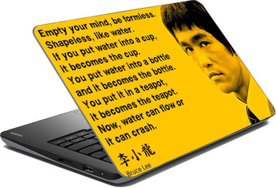 Vprint Bruce lee laptop skin Vinyl Laptop Skin Compatible for 14 inch(Theme: Famous Personalities)