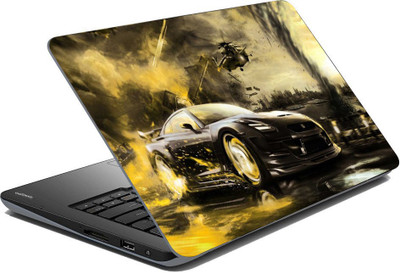 Vprint The Car Vinyl Laptop Skin Compatible for 13 inch(Theme: Illustrations)