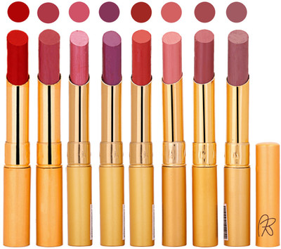 

Rythmx Slim Lipstick 8 Pcs Combo Set 100(Multicolor,, 17.6 g)