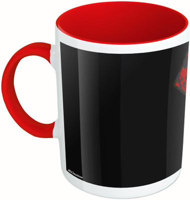 

MiiCreations Printed Two Tone Red And White Superman Ceramic Mug(325 ml)