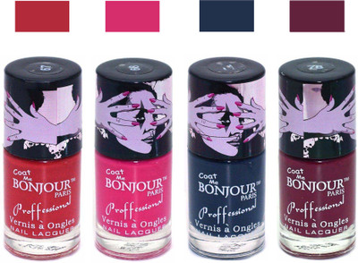 

Bonjour Paris True Matte Nail Polish 214 Red-Pink-Grey-Burgundy(Pack of 4)