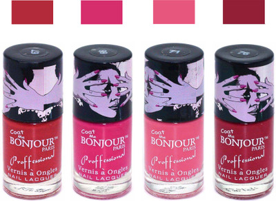 

Bonjour Paris True Matte Nail Polish 190 Red-Pink-Pink-Red(Pack of 4)