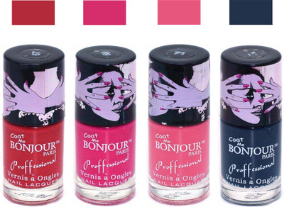 

Bonjour Paris True Matte Nail Polish 189 Red-Pink-Pink-Grey(Pack of 4)