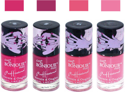 

Bonjour Paris True Matte Nail Polish 232 Pink-Pink-Pink-Pink(Pack of 4)