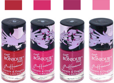 

Bonjour Paris True Matte Nail Polish 170 Red-Pink-Pink-Pink(Pack of 4)