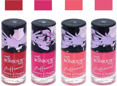 

Bonjour Paris True Matte Nail Polish 177 Red-Pink-Peach-Pink(Pack of 4)