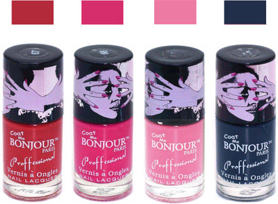 

Bonjour Paris True Matte Nail Polish 202 Red-Pink-Pink-Grey(Pack of 4)