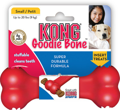 

Kong Kong goodie Bone Dog Toy (Small) Rubber Bone For Dog