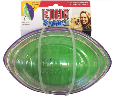 

Kong Kong Sqrunch Football Small Rubber Ball For Dog