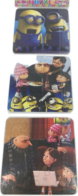 

Funcart Funcart Yellow cartoon character 3 piece puzzle set(3 Pieces)