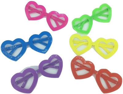 

Funcart Heart shaped party glasses in assorted colors (pack of 4)