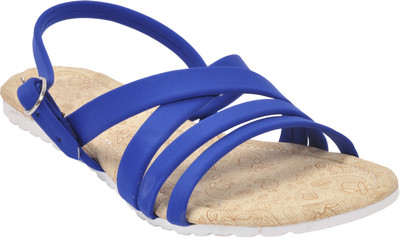 

With The Fashion Women BLUE Flats