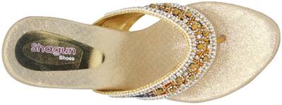 Shaagun Women Gold Heels