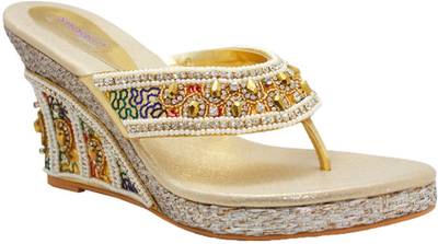 Shaagun Women Gold Heels