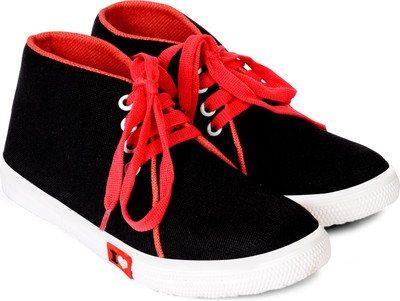 

Sam Stefy Canvas Shoes For Women(Black, Red)