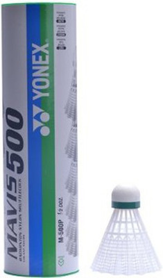 

Yonex Mavis 500 Green Cap Nylon Shuttle - White(Slow, 75, Pack of 6)