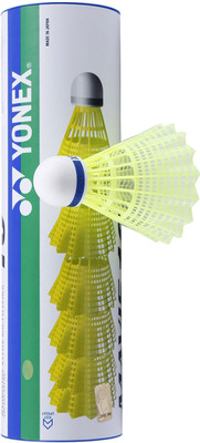 

Yonex Mavis 10 Blue Cap Nylon Shuttle - Yellow(Medium slow, 76, Pack of 6)