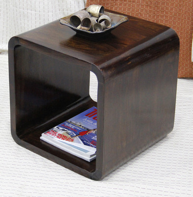 

TimberTaste LOBO Solid Wood Side Table(Finish Color - Dark Walnut)