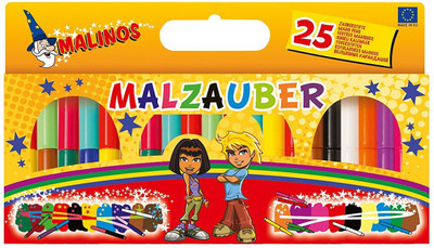 

Toys Bhoomi Malzauber Malinos 25 Piece Magic Color Pen 300029 - MADE IN GERMANY Nib Sketch Pen(Multicolor)