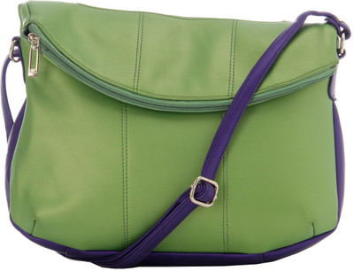 

GLAM DIVA Women Casual Green PU Shoulder Bag