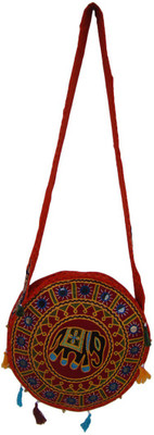 

The Living Craft Women Casual Multicolor Cotton Sling Bag