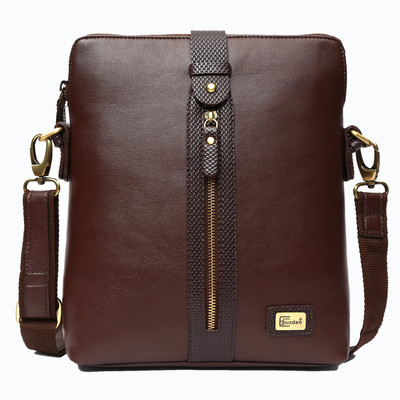 

Cuzdan Men & Women Brown Leatherette Sling Bag