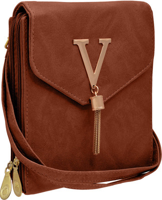 

Tap Fashion Women Casual Brown PU Sling Bag