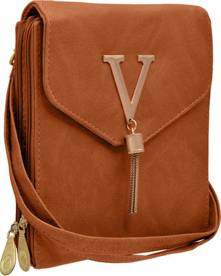 

Tap Fashion Women Casual Brown PU Sling Bag