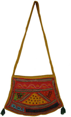 

The Living Craft Women Casual Multicolor Cotton Sling Bag