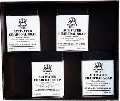 

Brahma Bull Charcoal Bar Gift Set(500 g, Pack of 4)