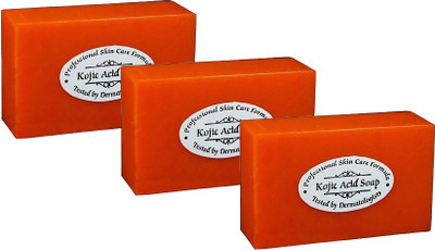 

Click Store Kojic Acid Soap Tested by Dermatologists (Pack Of 3)(135 g, Pack of 3)