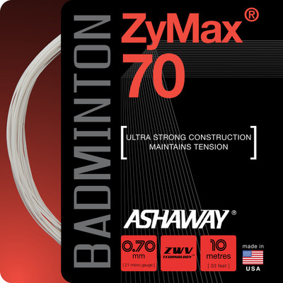 

ASHAWAY Zymax 70 0.70 Badminton String - 10 m(White)