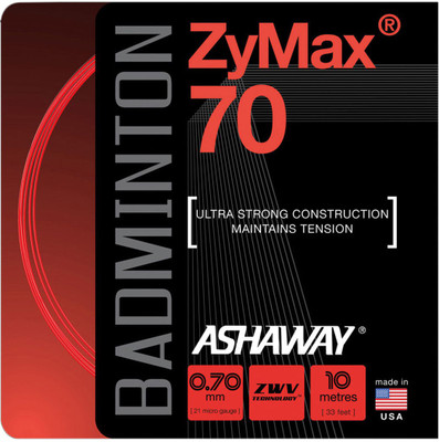 

ASHAWAY Zymax 70 0.70 Badminton String - 10 m(Red)