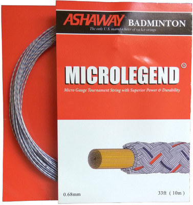 

ASHAWAY Microlegend 0.68 Badminton String - 10 m(Silver)