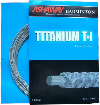 

ASHAWAY Titanium T-1 0.75 Badminton String - 10 m(Silver)