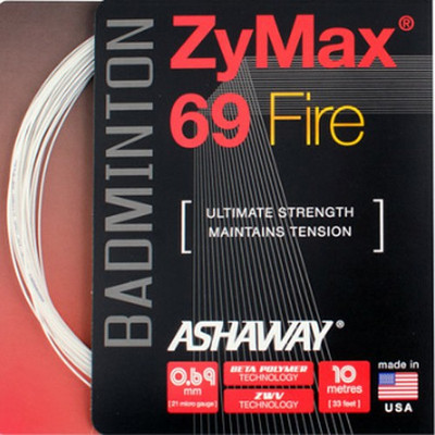 

ASHAWAY Zymax 69 Fire 0.69 Badminton String - 10 m(White)