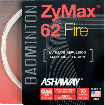 

ASHAWAY Zymax 62 Fire 0.62 Badminton String - 10 m(White)