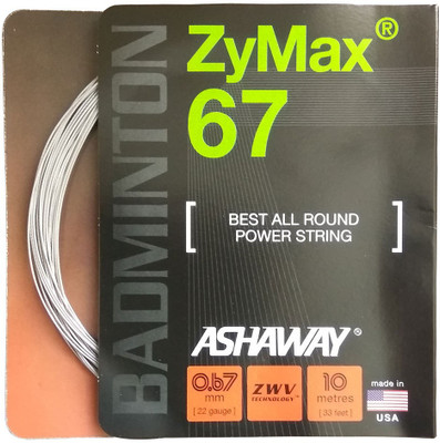 

ASHAWAY Zymax 67 0.67 Badminton String - 10 m(Silver)