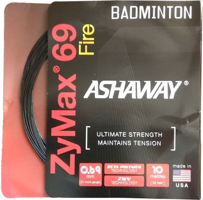 

ASHAWAY Zymax 69 Fire 0.69 Badminton String - 10 m(Black)