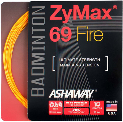 

ASHAWAY Zymax 69 Fire 0.69 Badminton String - 10 m(Orange)