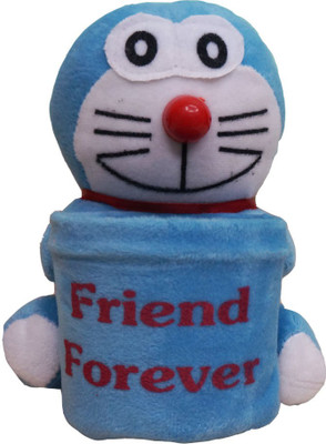 

Muren Doraemon Toy Stuffed cum Pen Stand 1 Compartment - 15 cm(Blue)