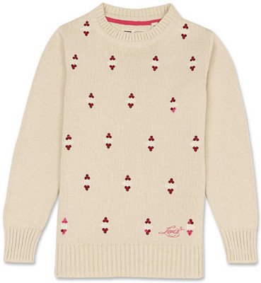 60% OFF on Levi's Embroidered Round Neck Casual Girls Beige Sweater 60% OFF on Levi's Embroidered Round Neck Casual Girls Beige Sweater