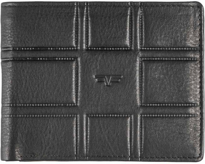 

FLIP Men Black Genuine Leather Wallet(2 Card Slots)