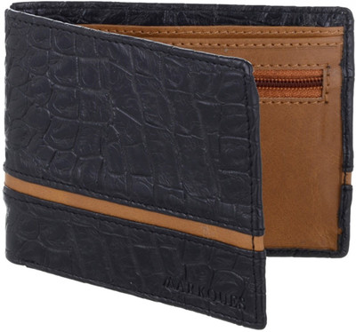 

MARKQUES Men Black Artificial Leather Wallet(4 Card Slots), Black-01