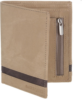 

MARKQUES Men Beige Artificial Leather Wallet(4 Card Slots), Beige-20