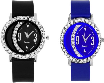 CM Multicolor Halfmoon Designer Rich Look Best Qulity Branded 02 Stylish Pattern Corporate Imperial Analog Watch  - For Women   Watches  (CM)