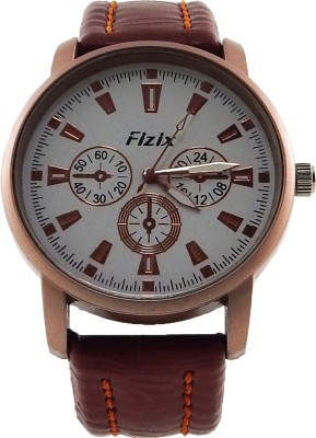 Fizix NBF-H-Rose Gold-White Analog Watch  - For Men   Watches  (Fizix)