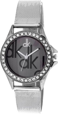 CM DK Stylish Black Dial Stainless Steel Strap Imported Analog Watch  - For Women   Watches  (CM)